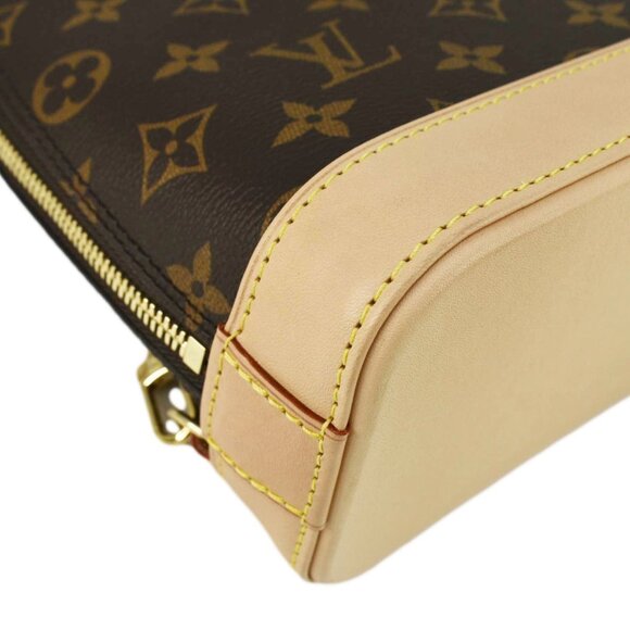 Louis Vuitton Alma Monogram Canvas Backpack Brown - Picture 9 of 12